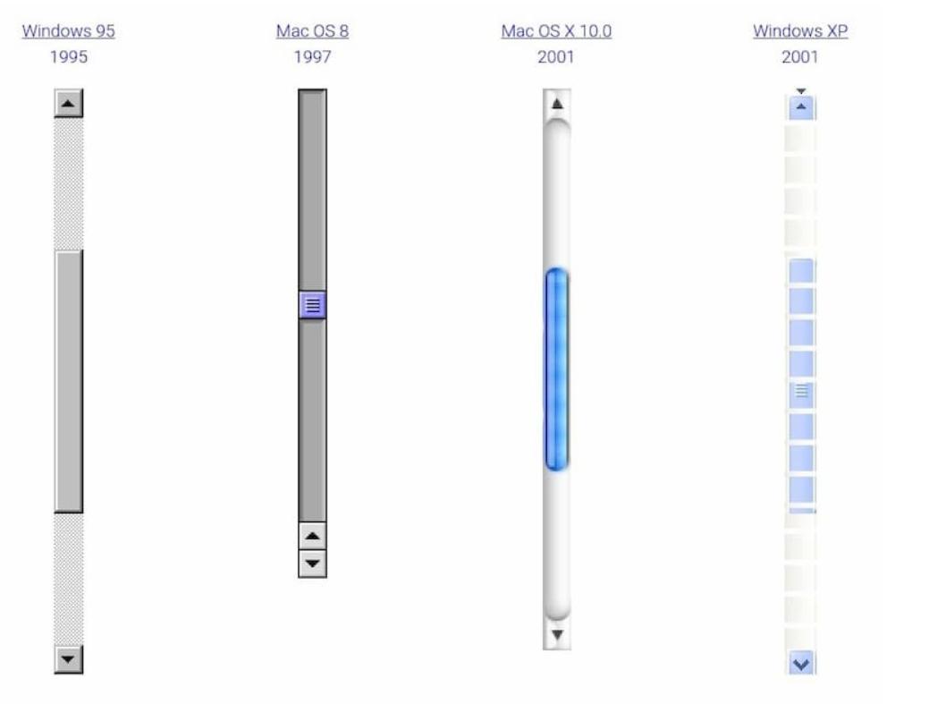 滚动条的演进