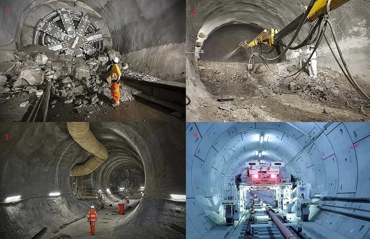 地铁隧道的建设过程