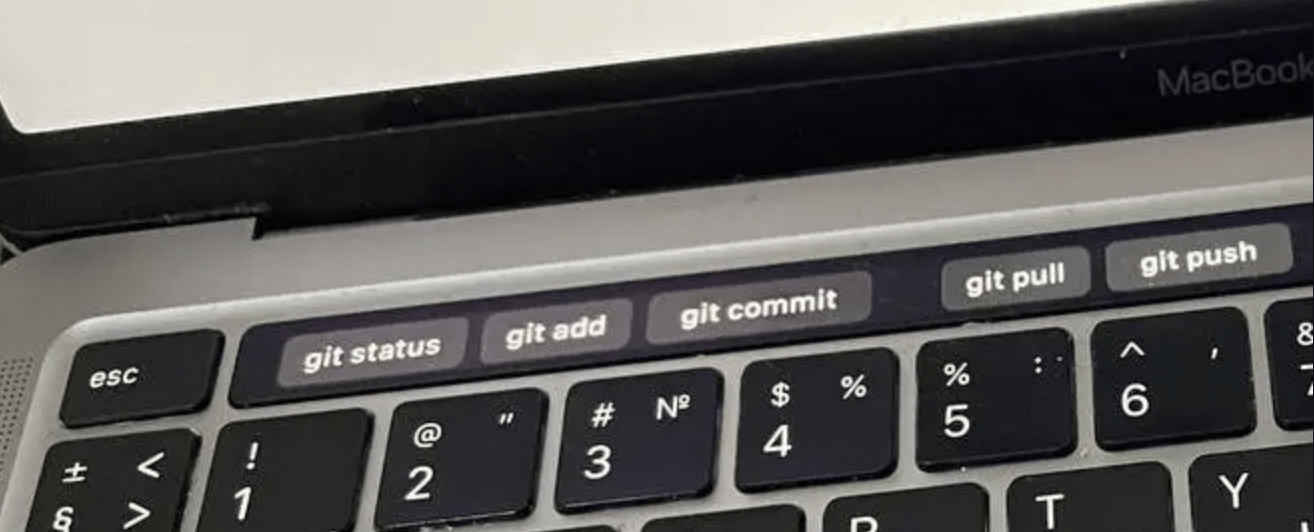 Macbook触摸栏设置git操作