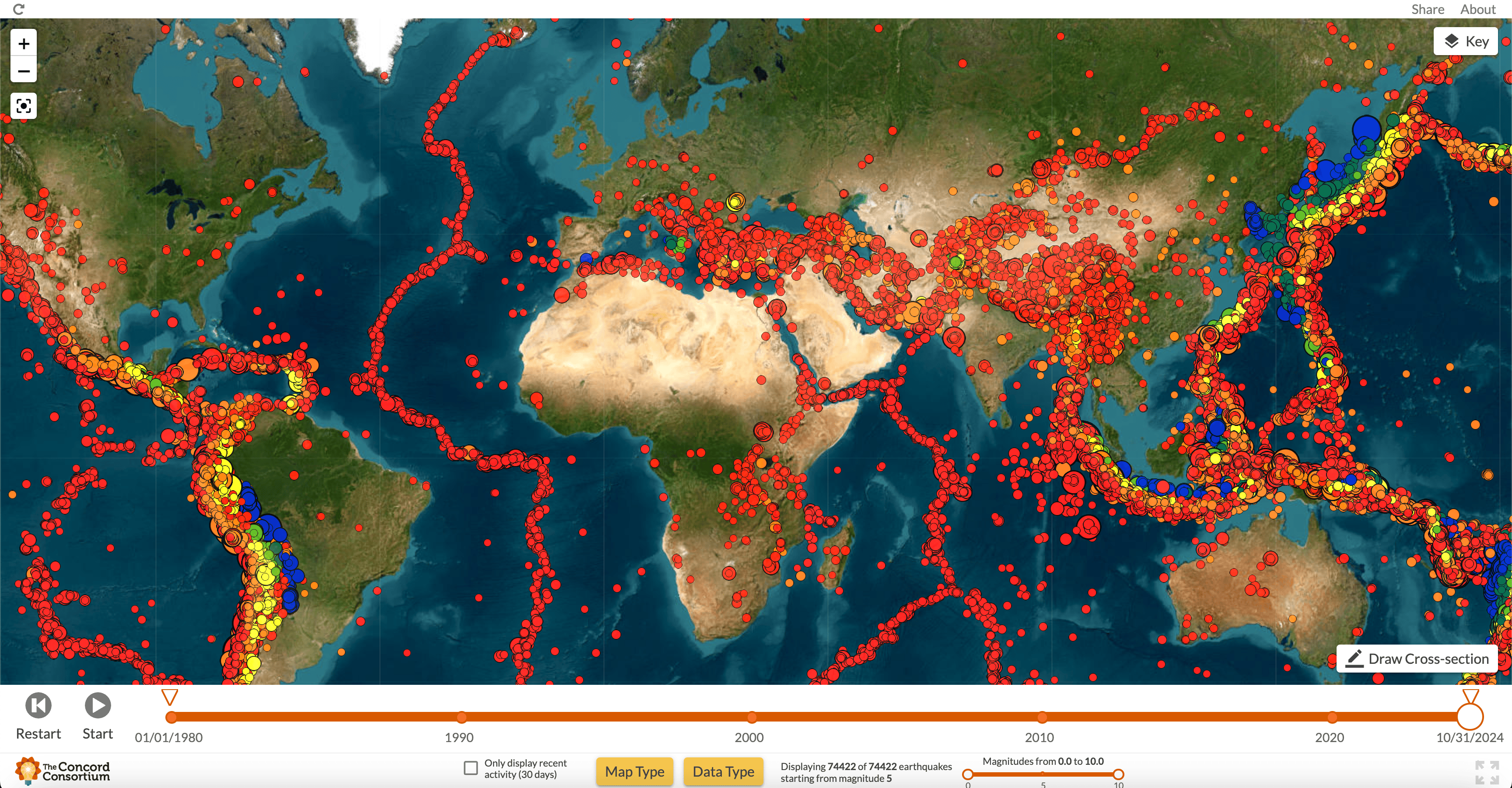 地震地图